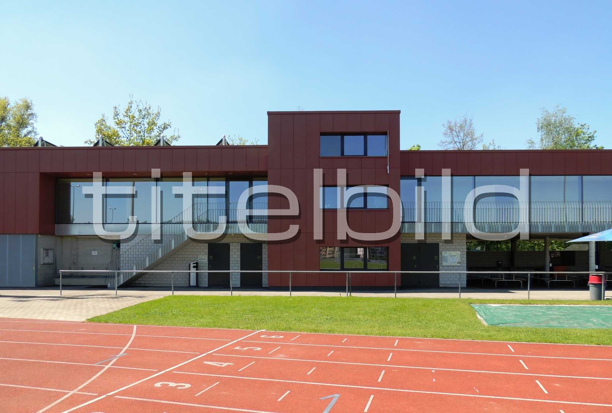 Projektbild-Nr. 0: Neubau Mehrzweckgebäude Sportanlage Trinermatten