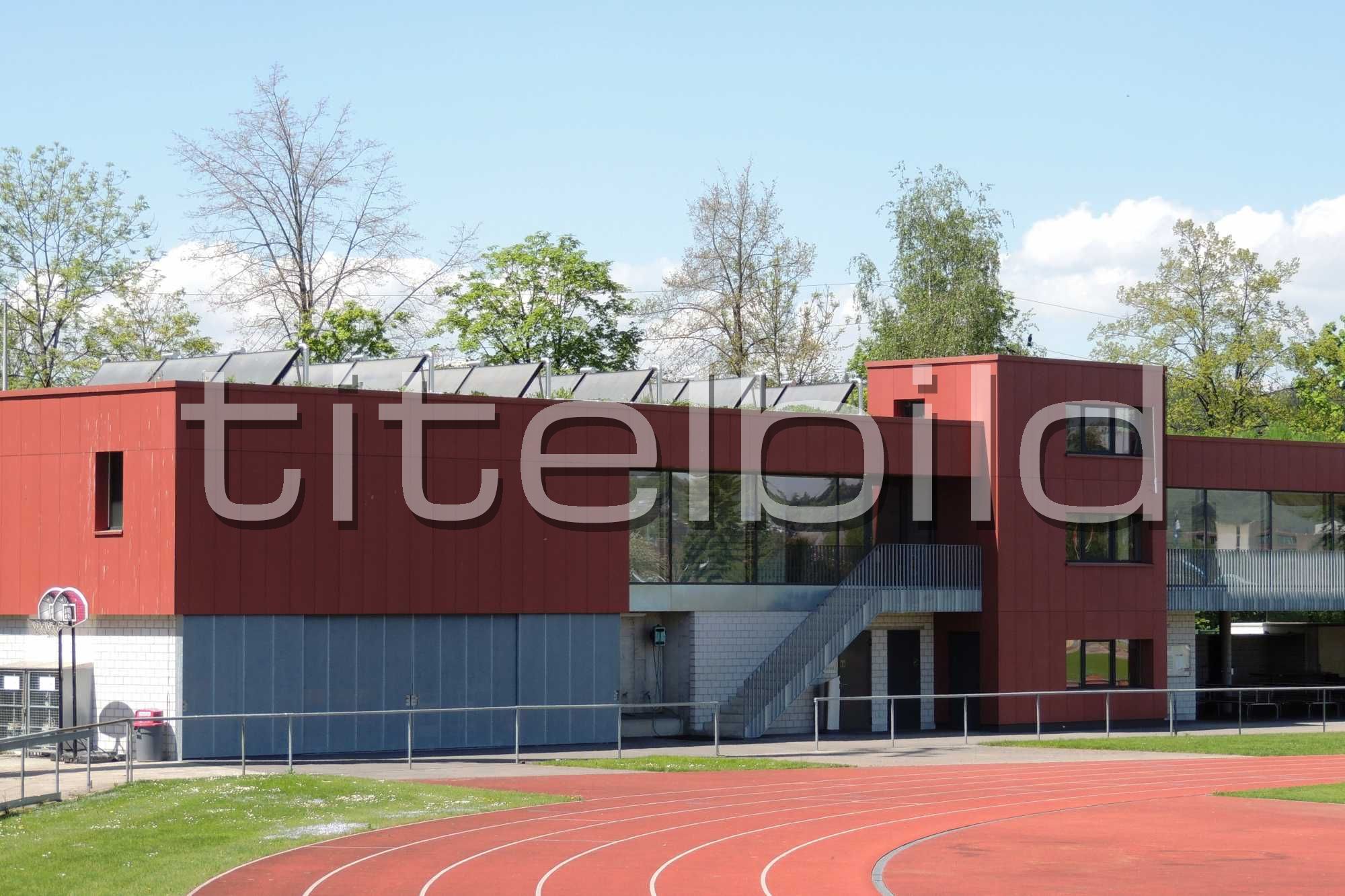 Projektbild-Nr. 1: Neubau Mehrzweckgebäude Sportanlage Trinermatten