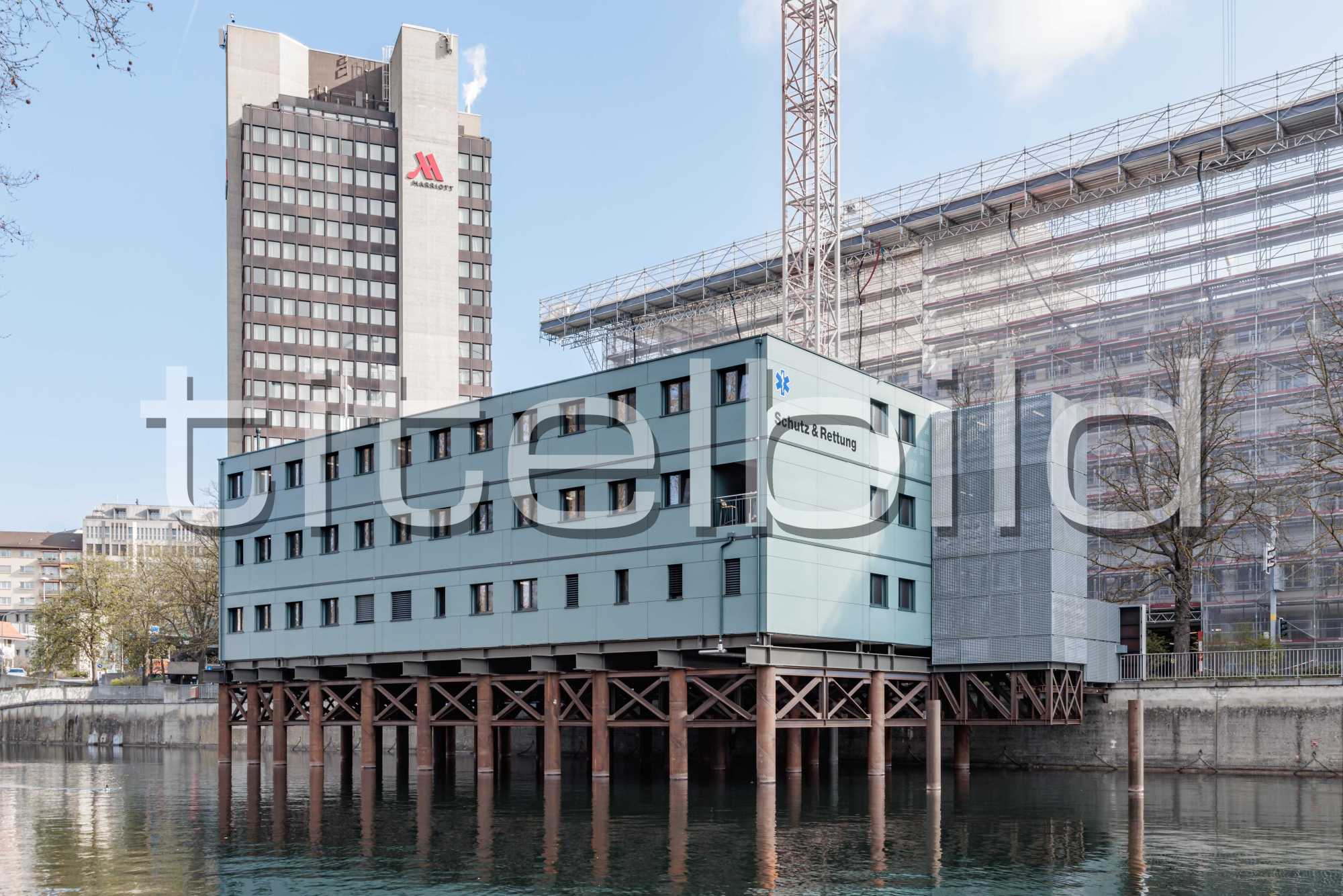 Projektbild-Nr. 1: Das Provisorium über der Limmat