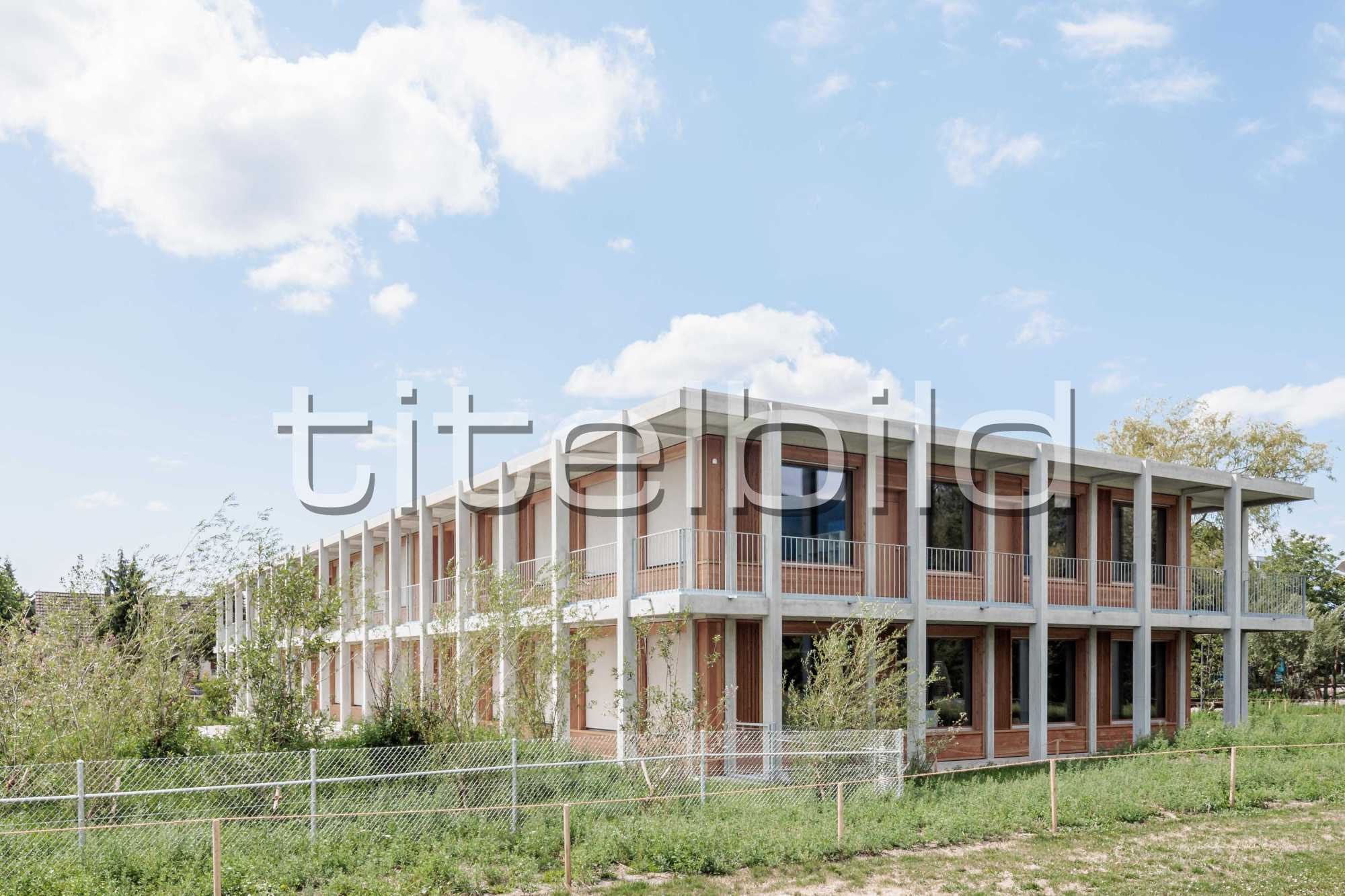 Projektbild-Nr. 1: Neubau Doppelkindergarten und Tagesschule Brühl