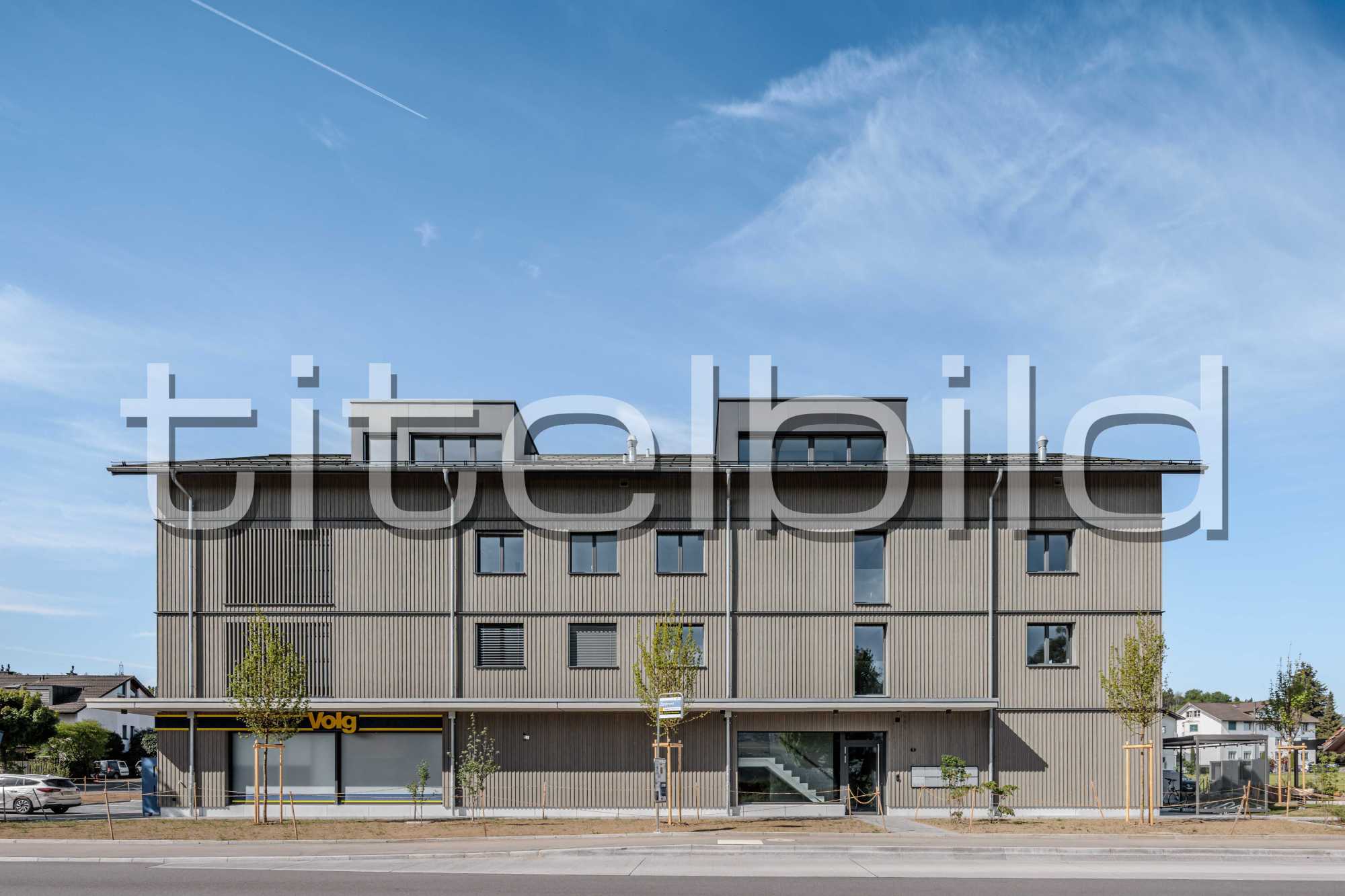 Projektbild-Nr. 1: Neubau Wohnhaus mit Volg Laden