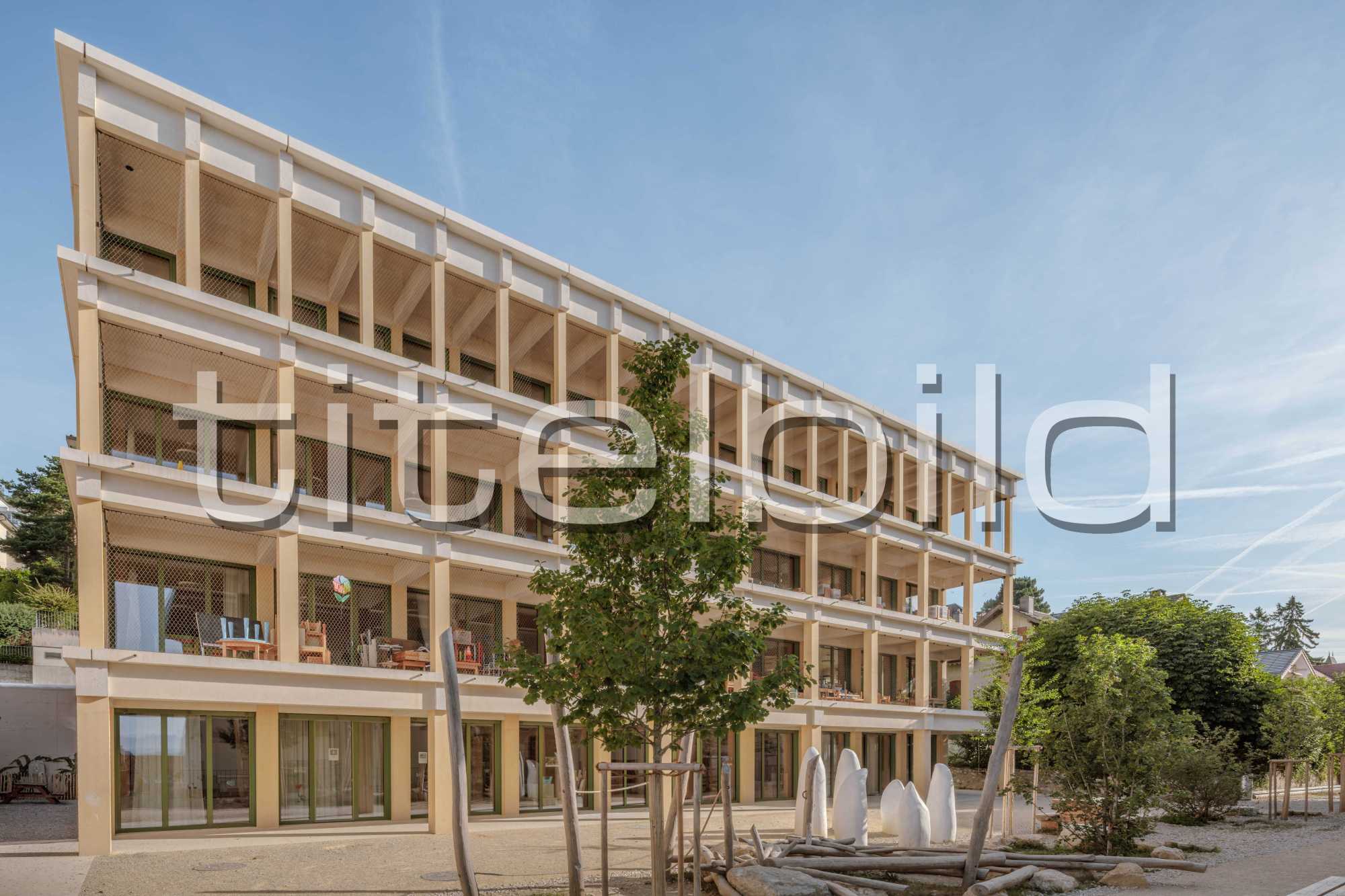 Projektbild-Nr. 2: Nouveaux bâtiments pour le collège des Parcs