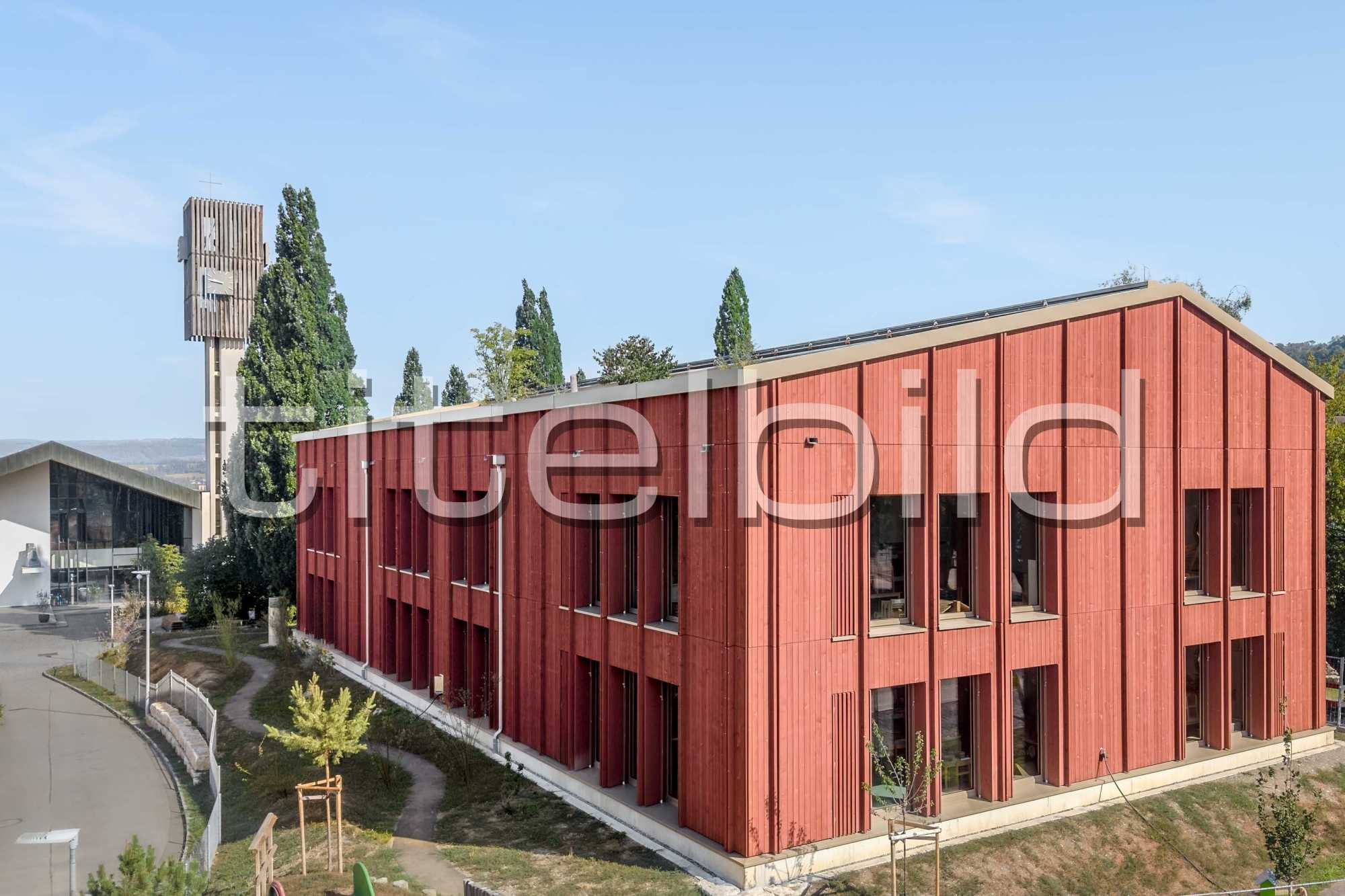Projektbild-Nr. 1: Neubau Kindergarten und Sanierung Schulhaus Boge